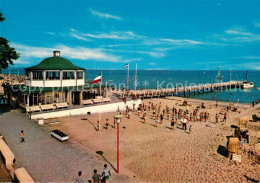 73216704 Niendorf Ostseebad Lesehalle Und Seebruecke Strand Niendorf Ostseebad - Timmendorfer Strand