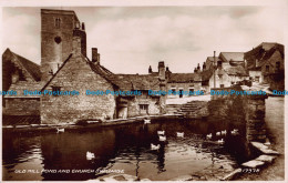 R043364 Old Mill Pond And Church. Swanage. Valentine. No 217978. RP - Welt