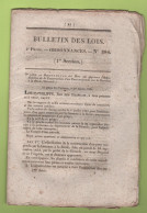 1834 BULLETIN DES LOIS - PONT SUSPENDU LA REOLE - REVETS D'INVENTION - MULHAUSEN - COMPAGNIES DE DISCIPLINE - BREST - Wetten & Decreten