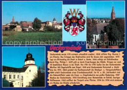 73216667 Ueckermuende Mecklenburg Vorpommern Wappen Schloss Kirche Panorama Chro - Autres & Non Classés