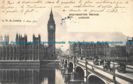 R043380 Westminster Bridge. London. 1904 - Sonstige & Ohne Zuordnung