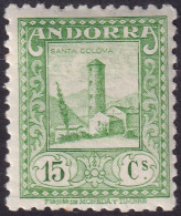 Andorra Spanish 1935 Sc 28a Ed 33 MH* - Neufs