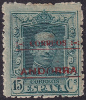 Andorra Spanish 1928 Sc 4a Ed 4a MH* Heavy Hinge - Ongebruikt