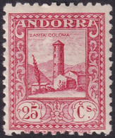 Andorra Spanish 1931 Sc 18a Ed 20d MH* Perf 11.5 - Ungebraucht