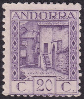 Andorra Spanish 1931 Sc 17a Ed 19d MNG(*) Perf 11.5 - Neufs