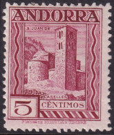 Andorra Spanish 1929 Sc 14 Ed 16 MLH* Perf 14 - Ongebruikt