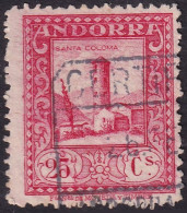 Andorra Spanish 1929 Sc 18 Ed 20 Used Perf 14 - Oblitérés