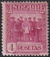 Andorra Spanish 1929 Sc 23 Ed 25 MNG(*) Perf 14 - Neufs