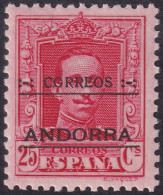 Andorra Spanish 1928 Sc 6 Ed 6 MH* - Nuevos