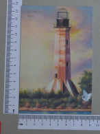 POSTCARD  - FARÓL - USA - 2 SCANS  - (Nº59061) - Lighthouses