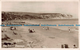 R043385 The Beach. Swanage. Photo Precision. English. RP - World