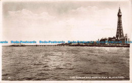 R043388 The Tower And North Pier. Blackpool. D. Constance. RP. 1949 - World