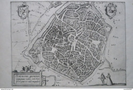 GUICCIARDINI - Plan De La Ville De Valenciennes 1567 - Mapas Geográficas