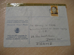 LISBOA 1966 To Paris France Egas Moniz Neurologist Neurology Neurologie Health Sante Cancel Cover PORTUGAL - Medizin