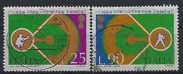 Italy 1973  Interkontinentale Baseball-Meisterschaft  (o) Mi.1411-1412 - 1971-80: Gebraucht