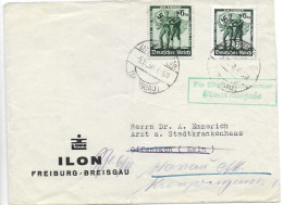 Reich 1938 Circulated Letter From Freiburg - Cartas & Documentos