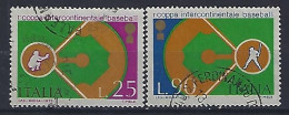 Italy 1973  Interkontinentale Baseball-Meisterschaft  (o) Mi.1411-1412 - 1971-80: Gebraucht