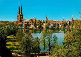 73216515 Luebeck Muehlenteich Mit Dom Und Tuermen Der Stadt Luebeck - Luebeck