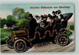 12097307 - Oldtimer Fotomontage - Ausflug Im Automobil, - Altri & Non Classificati