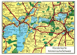 73216503 Ploen See Wanderkarte Holsteinische Schweiz Ploen See - Ploen