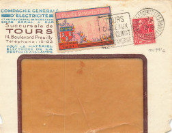 LETTRE. 1931. DAGUIN TOURS CHATEAU ET CLIMAT + VIGNETTE GRANDE SEMAINE DE TOURS        /  2 - 1921-1960: Modern Period