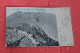 Catania Etna Gran Cratere 1909 Ed. Rommler + Timbro Misterbianco - Catania