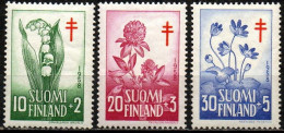 Finnland Suomi 1958 - Mi.Nr. 493 - 495 - Postfrisch MNH - Blumen Flowers - Otros & Sin Clasificación