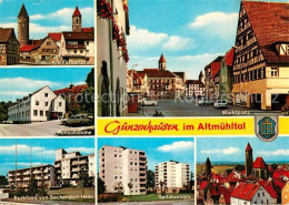 73216129 Gunzenhausen Altmuehlsee Altstadt Faerberturm Marktplatz Kirche Hensolt - Gunzenhausen