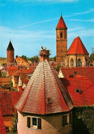 73216126 Gunzenhausen Altmuehlsee Storchenidyll Faerberturm Stadtkirche Gunzenha - Gunzenhausen