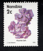 2025393773 1991 SCOTT 675 (XX) POSTFRIS MINT NEVER HINGED - MINERALS & MINES - FLUORITE - Namibie (1990- ...)