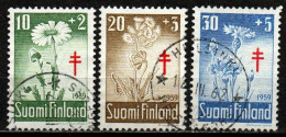 Finnland Suomi 1959 - Mi.Nr. 509 - 511 - Gestempelt Used - Blumen Flowers - Usati