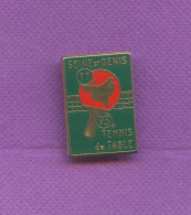 Superbe Pins Ping Pong Tennis De Table Seine St Denis Zamac H291 - Tischtennis