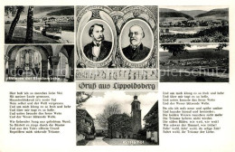 73216051 Lippoldsberg Landschaftspanorama Wesertal Inneres Klosterkirche Kloster - Sonstige & Ohne Zuordnung