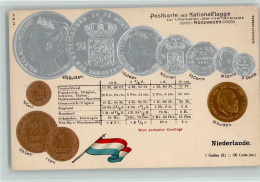 13121107 - Muenzen Auf AK Postkarte  Mit Nationalflagge - Coins (pictures)