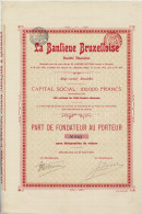 Titre De 1913 - La Banlieue Bruxelloise - Rare - Toerisme