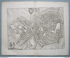 GUICCIARDINI - Plan De La Ville D'Arras 1567 - Landkarten