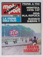 44008 Moto Sport A. III N. 10 1973 - Basta Monza; Bultaco Sherpa T; - Motoren