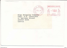 Meter Cover - 18 December 1995 Rotterdam To Latvia - Covers & Documents