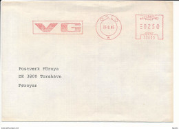 Meter Cover Slogan - 26 August 1985 Oslo To Faroe Islands - Lettres & Documents