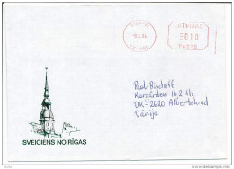 Post Office Meter Cover Abroad / Pitney Bowes - 9 May 1994 Riga-81 - Latvia