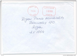 Post Office Meter Cover / Pitney Bowes - 19 December 1996 Riga-47 - Lettonie