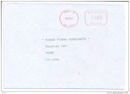 Post Office Meter Cover - 19 December 1997 Riga-1 - Pitney Bowes - Latvia