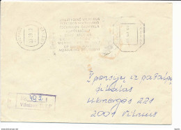 Registered Meter Cover - 23 September 1993 Vilnius M.T.P. - Litauen