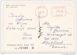 Post Office Meter Postcard Abroad / Pitney Bowes - 7 May 1994 Riga-12 - Lettonia