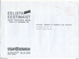 Commercial Meter Cover - 19 October 1995 Tartu To Latvia - 00009 - Estonia