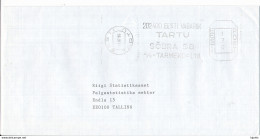 Domestic Meter Cover - 11 July 1995 Tartu - Estonie