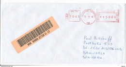 Registered Meter Cover Abroad - 13 November 2000 Legnano Centro - 1991-00: Marcofilia