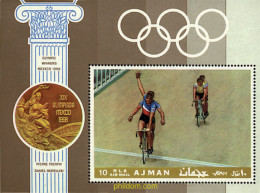 80608 MNH AJMAN 1969 CICLISTAS CAMPEONES - Ajman