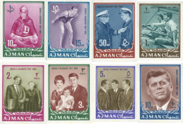 21200 MNH AJMAN 1964 KENNEDY DEPORTISTA - Adschman