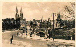 73216003 Luebeck Holstentor Kirche Luebeck - Luebeck